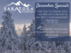 December Promotions: Lodging Discounts & Gift Card Specials